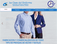 Tablet Screenshot of casadeluniformeqro.com